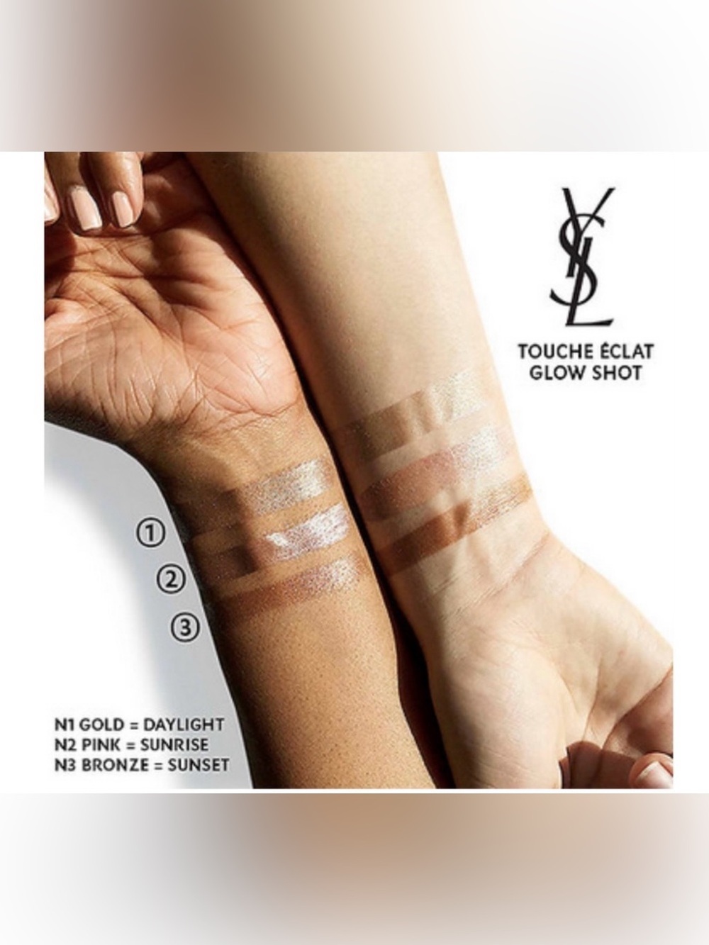 Yves Saint Laurent Touche Éclat Glow Shot Highlighter in Sunset #3 - NIB - Picture 3 of 5